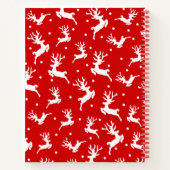 Vrolijk kerstrendierrood notitieboek (Achterkant)