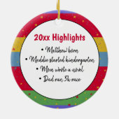 Vrolijk kerstrendiertje Antlers Achievement Ceram Keramisch Ornament (Achterkant)