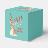 Vrolijk kerstrendiertje bedankdoosjes (Achterkant)