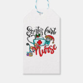 Vrolijk kerstrendiertje cadeaulabel (Voorkant)