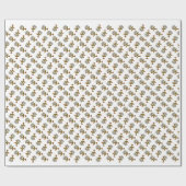 Vrolijk kerstrendiertje cadeaupapier (Vlak)