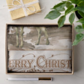 Vrolijk kerstrendiertje en Slaapse ontkoppeling Ti Tissuepapier (Geschenk)