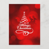 Vrolijk kerstrendiertje feestdagenkaart (Voorkant)