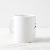 Vrolijk kerstrendiertje koffiemok (Voorkant links)