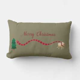 Vrolijk kerstrendiertje kussen