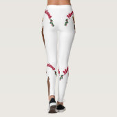 Vrolijk kerstrendiertje leggings (Achterkant)