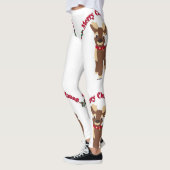 Vrolijk kerstrendiertje leggings (Links)