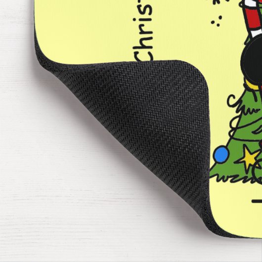 Vrolijk kerstrendiertje muismat (Hoek)