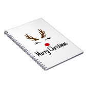 Vrolijk kerstrendiertje notitieboek (Rechterzijde)