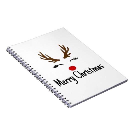 Vrolijk kerstrendiertje notitieboek (Rechterzijde)