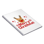 Vrolijk kerstrendiertje notitieboek (Rechterzijde)