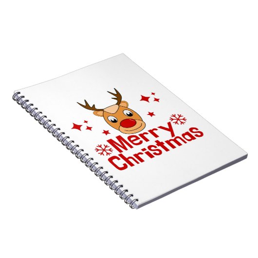 Vrolijk kerstrendiertje notitieboek (Rechterzijde)