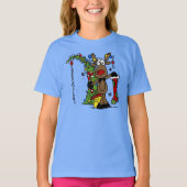 Vrolijk kerstrendiertje t-shirt (Voorkant)