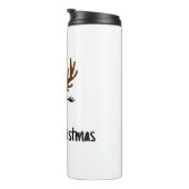 Vrolijk kerstrendiertje thermosbeker (Geroteerd rechts)