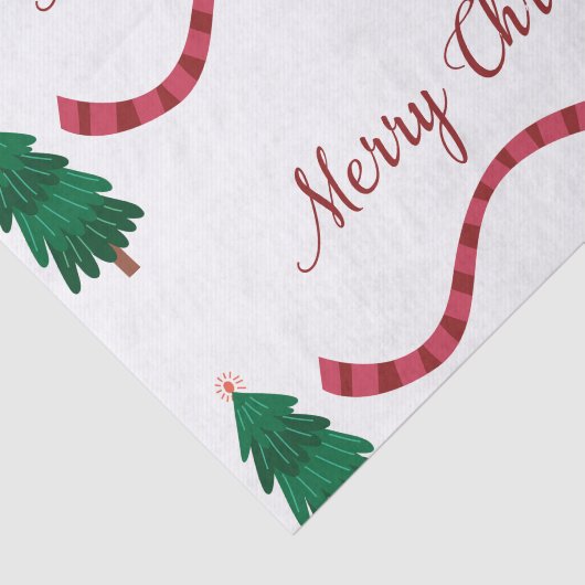 Vrolijk kerstrendiertje tissuepapier (Detail)