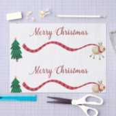 Vrolijk kerstrendiertje tissuepapier (Craft)