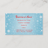 Vrolijk kerstrendiertje visitekaartje (Achterkant)