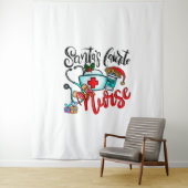 Vrolijk kerstrendiertje wandkleed (In situ)