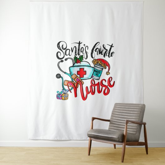 Vrolijk kerstrendiertje wandkleed (In situ)