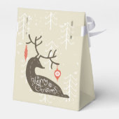Vrolijk kerstrennier Cozy Bedankdoosjes (Achterkant)