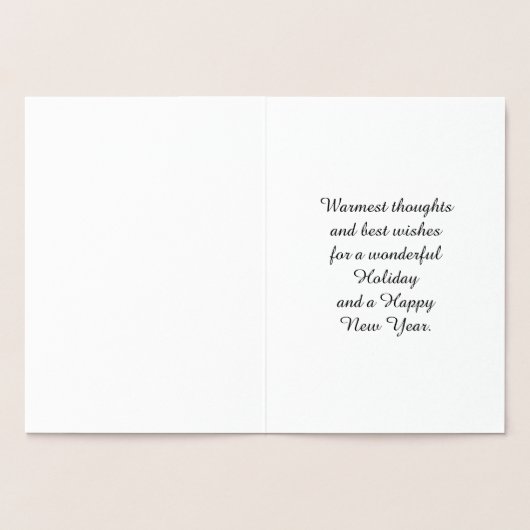 Vrolijk kerstrennier Cozy Folie Kaarten (Binnen)