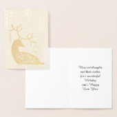 Vrolijk kerstrennier Cozy Folie Kaarten (Display)