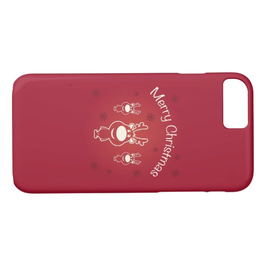 Vrolijk kerstrenrennen Case-Mate iPhone case (Achterkant (Horizontaal))