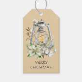 Vrolijk kerstritsen Snow Winter Gift Label Cadeaulabel (Voorkant)
