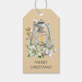 Vrolijk kerstritsen Snow Winter Gift Label Cadeaulabel