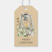 Vrolijk kerstritsen Snow Winter Gift Label Cadeaulabel (Achterkant)