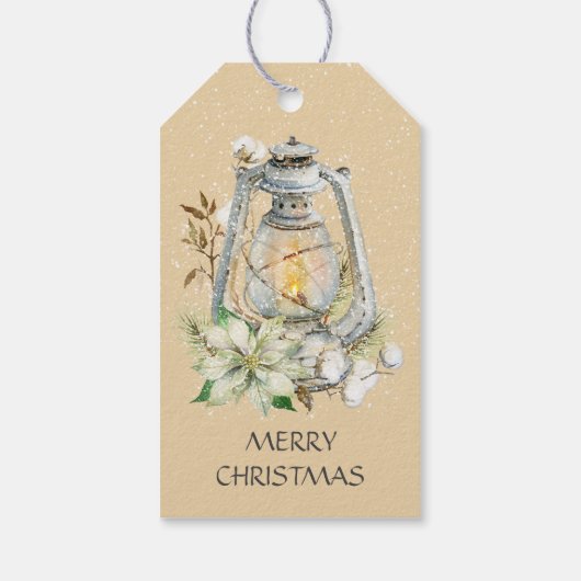 Vrolijk kerstritsen Snow Winter Gift Label Cadeaulabel (Achterkant)