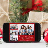 Vrolijk Kerstrood 4 Foto Feestdagen Kaart