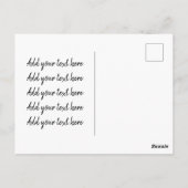 Vrolijk kerstrood briefkaart (Achterkant)