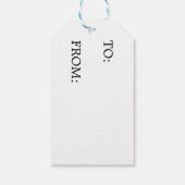 Vrolijk kerstrood cadeaulabel (Achterkant)