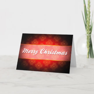 Vrolijk Kerstrood Elegant Modern Holiday Kaart