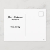 Vrolijk kerstrood en groen feestdagenkaart (Achterkant)