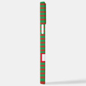 Vrolijk kerstrood en groen hoesje iPhone hoesje (Rechterkant)