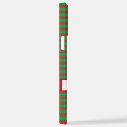 Vrolijk kerstrood en groen hoesje iPhone hoesje (Rechterkant)