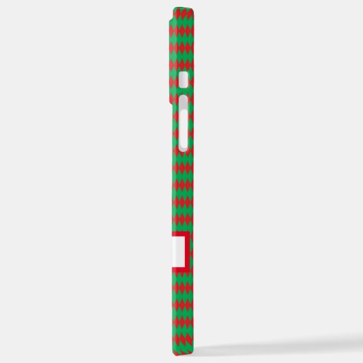 Vrolijk kerstrood en groen hoesje iPhone hoesje (Linkerkant)