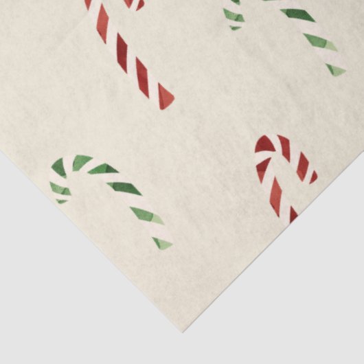 Vrolijk kerstrood en groene snoepjes tissuepapier (Detail)
