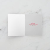 Vrolijk kerstrood en witte sneeuwvlokken feestdagen kaart (Binnen)