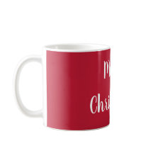 Vrolijk kerstrood en witte typografie Festive