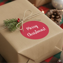 Vrolijk kerstrood en witte typografie Festive