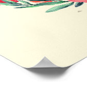 Vrolijk kerstrood flesje Waterverf Wreator Poster (Hoek)