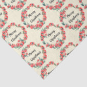 Vrolijk kerstrood flesje Waterverf Wreator Tissuepapier (Detail)