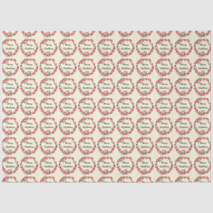 Vrolijk kerstrood flesje Waterverf Wreator Tissuepapier