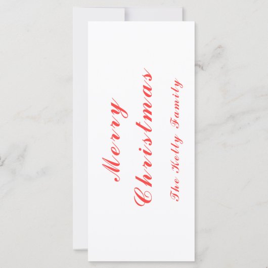 Vrolijk kerstrood gebell decoratie met tekst (Achterkant)