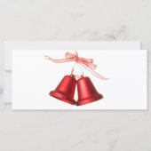 Vrolijk kerstrood gebell decoratie met tekst (Voorkant)