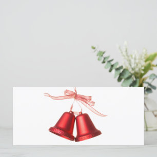 Vrolijk kerstrood gebell decoratie met tekst