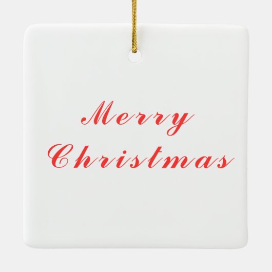 Vrolijk kerstrood gebell decoratie met tekst (Achterkant)